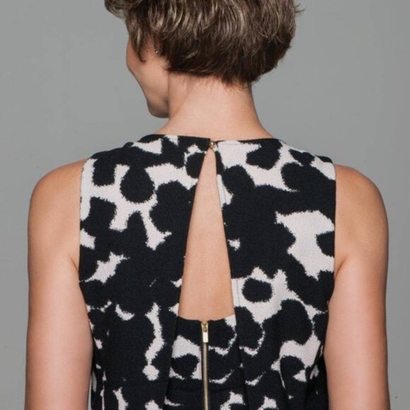 NWT BANANA REPUBLIC Layered Flounce Hem A-Line Dress Sz 2 Open Back - Picture 4 of 15